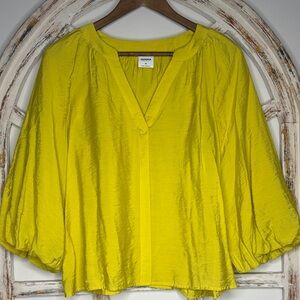 Sonoma Bright Yellow Blouse- Sz Medium- NWT